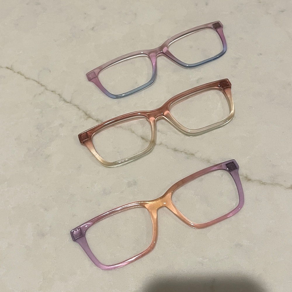 SOLD AS COMPLETE SET: 2 Larkin Pair eyewear frames and 14 toppers - Picture 5 of 10